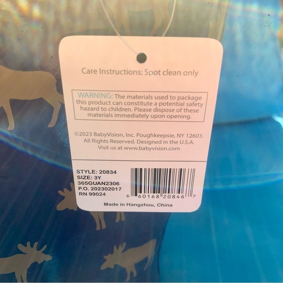 NWT Hudson Baby Moose print rain boots size 3Y - Picture 11 of 11